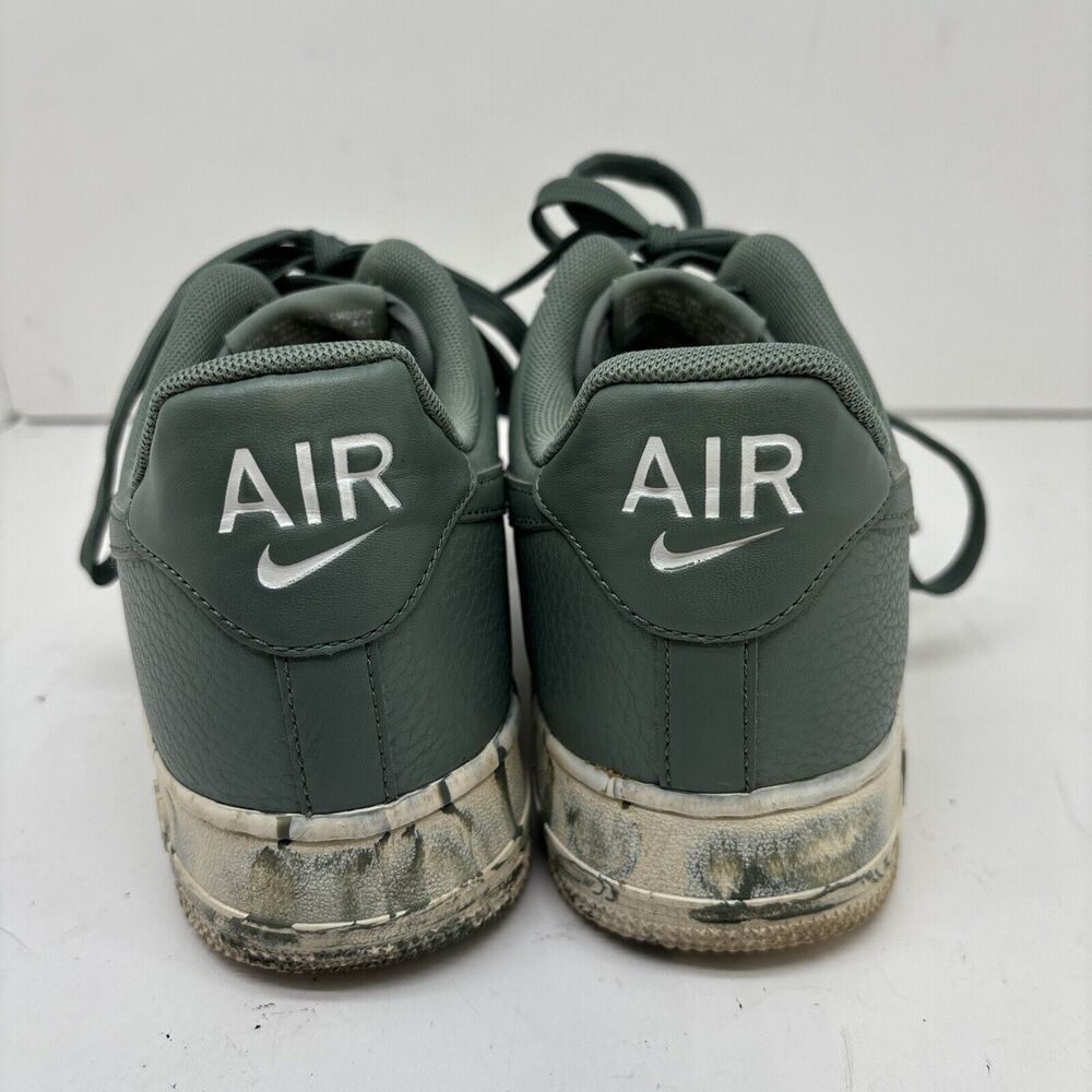 Nike Air Force 1 AJ9507 300 Mens Low Clay Green Marble Size 8 - NICE - Picture 4 of 11